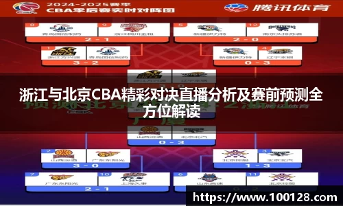 浙江与北京CBA精彩对决直播分析及赛前预测全方位解读